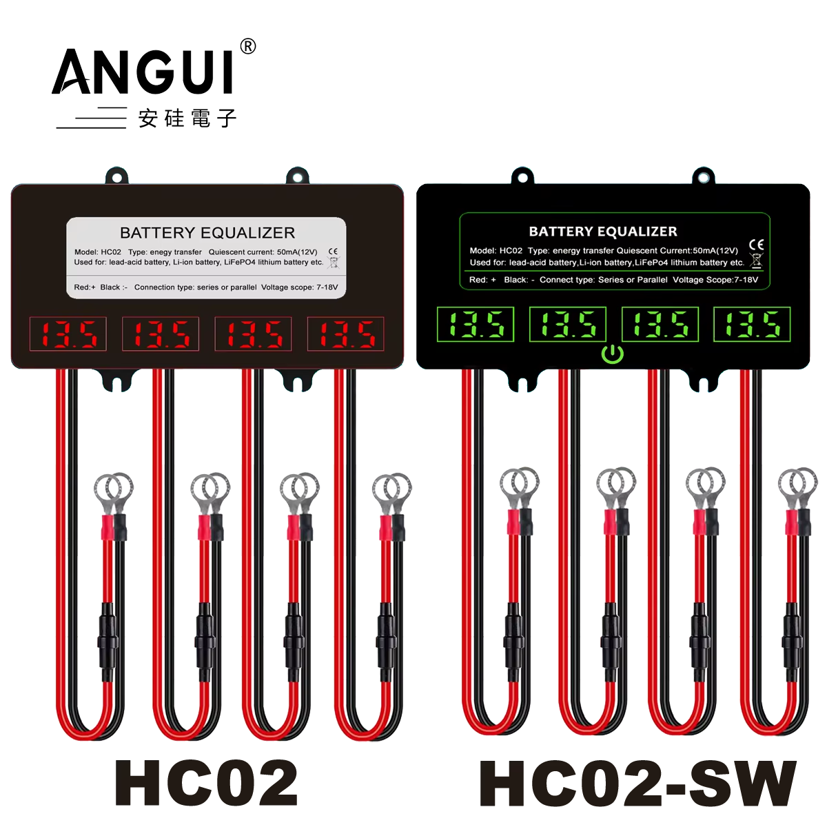 ANGUI 12/24/36/48V  HC02 Touch - Battery Equalizer Balancer 评论和价格