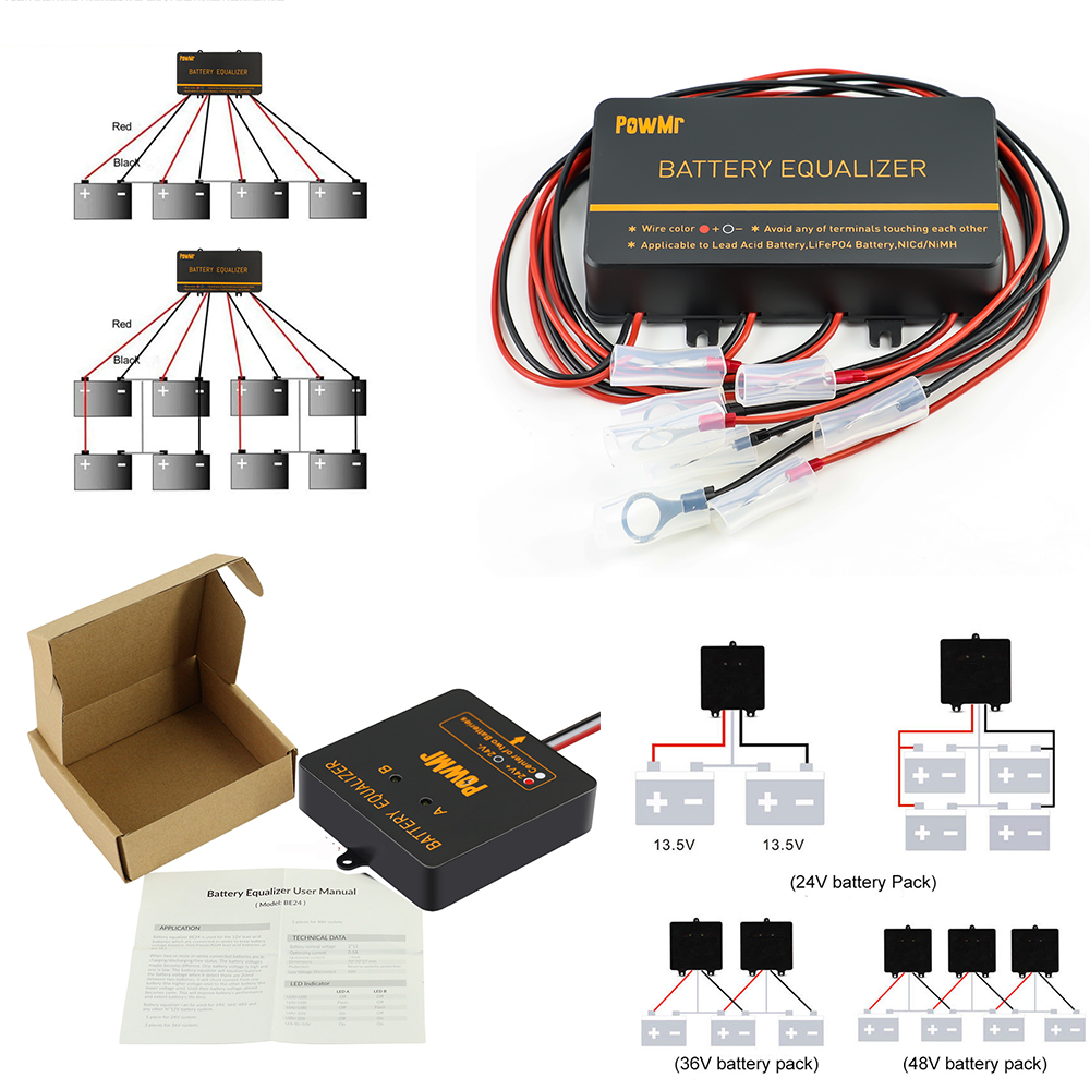 PowMr USA 24V 48V Battery Equa - Battery Equalizer Balancer 评论和价格