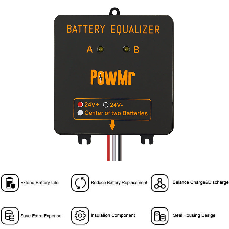 PowMr BE24 Battery Equalizer 2 - Battery Equalizer Balancer 评论和价格