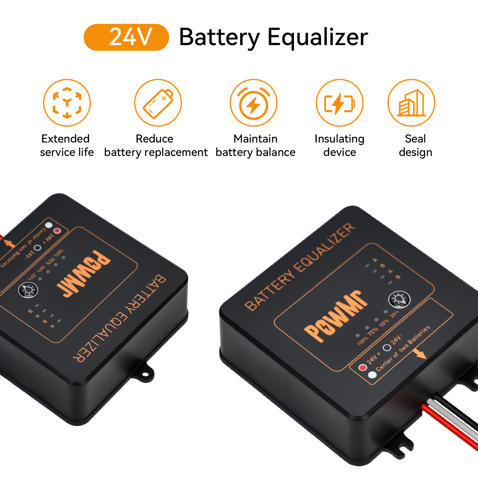 PowMr BE24 Battery Equalizer 2 - Battery Equalizer Balancer 评论和价格